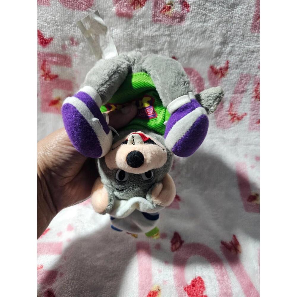 2008 Chuck E Cheese My Birthday Plush Toy Bean Bag Multicolor Cake Hat 11" Pizza - Picture 2 of 15